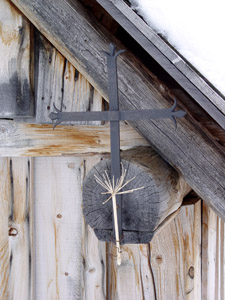 croix sur la poutre