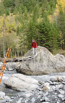 passerelle sur Valfroide