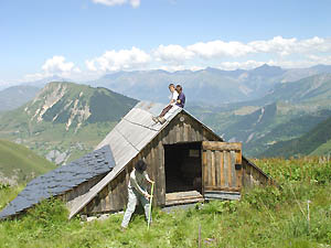 Fauchage prs de Chanin