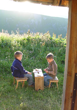 Cartes en montagne