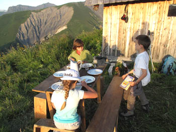Enfants au chalet